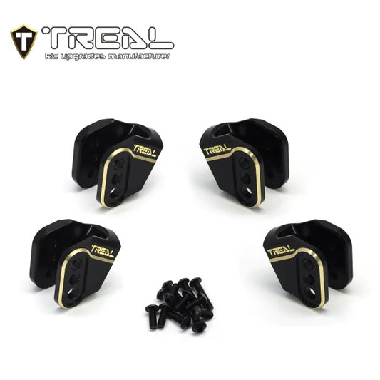 TREAL Brass Axle Lower Link Mounts Set(4P) Weight Upgrades for Redcat GEN9 and Ascent Crawler