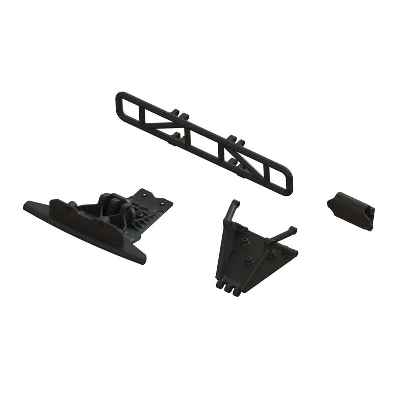 Lower Skid And Bumper Mount Set, Black