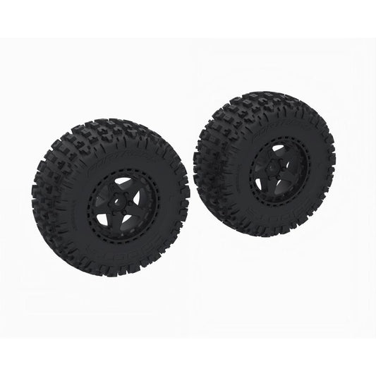 DBOOTS 'FORTRESS SC' Tire Set Glued, Black (2)