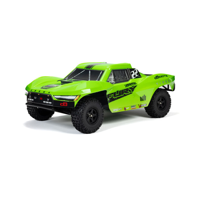 1/10 FURY MEGA 550 2WD Short Course Truck RTR, Green