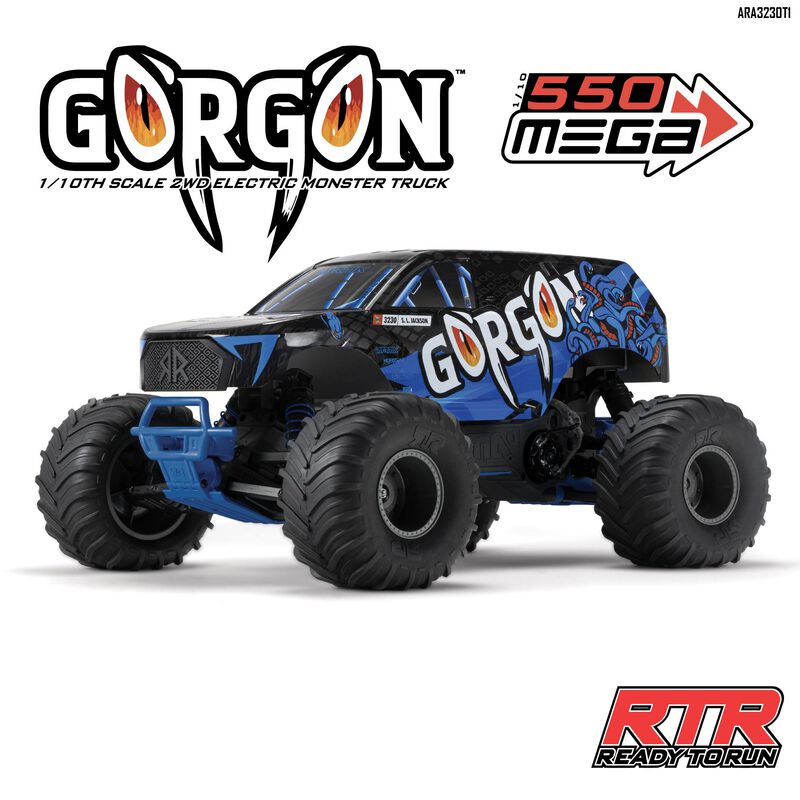 1/10 GORGON 4X2 MEGA 550 Brushed Monster Truck RTR