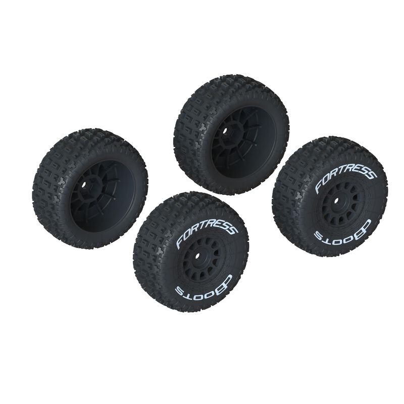 DBoots 'FORTRESS' Tire Set Glued, (2 Pairs)