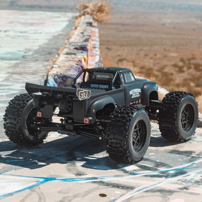 1/8 NOTORIOUS 6S V6 4X4 BLX Brushless Stunt Truck RTR, Blue