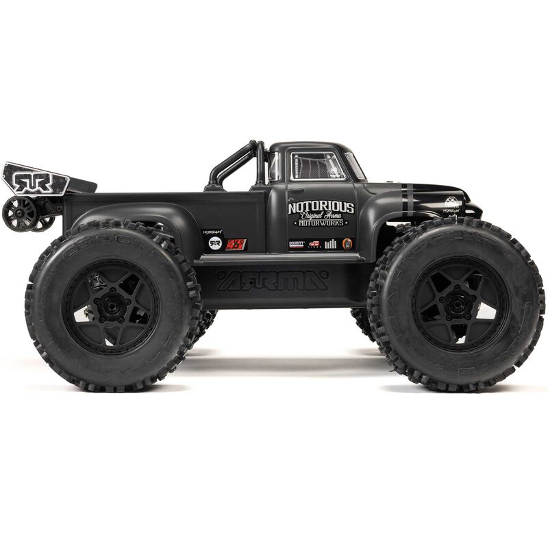 1/8 NOTORIOUS 6S V6 4X4 BLX Brushless Stunt Truck RTR, Blue