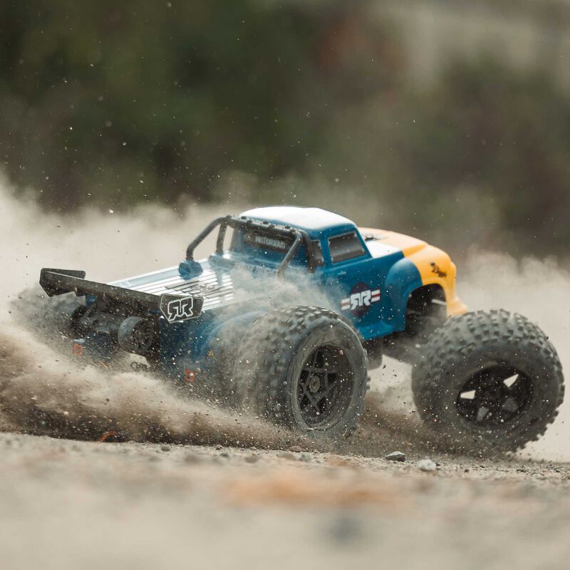 1/8 NOTORIOUS 6S V6 4X4 BLX Brushless Stunt Truck RTR, Blue