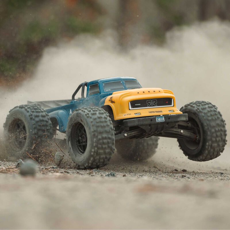 1/8 NOTORIOUS 6S V6 4X4 BLX Brushless Stunt Truck RTR, Blue