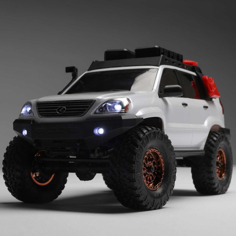 1/24 SCX24 Lexus GX 470 4X4 Rock Crawler RTR, White