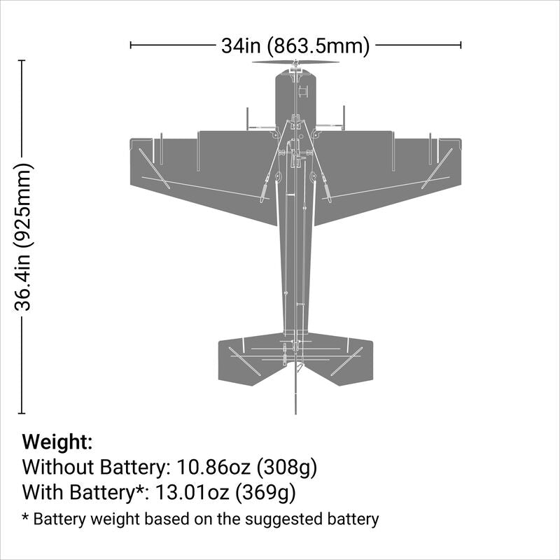 Eratix 3D FF (Flat Foamy) 860mm BNF Basic with AS3X and SAFE Select