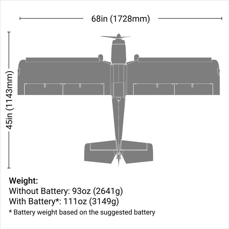 Super Timber 1.7m BNF Basic with AS3X and SAFE Select