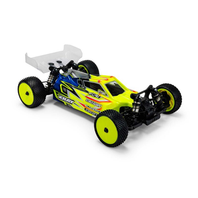 1/10 P2 2024 XRAY XB4 Polycarbonate Body w/ Carpet, Turf, & Dirt Wing (Lightweight)