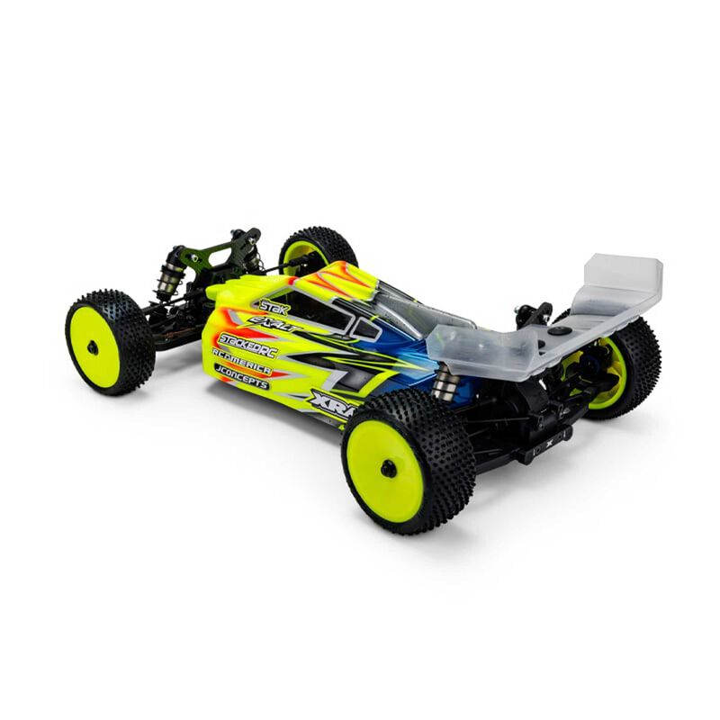 1/10 P2 2024 XRAY XB4 Polycarbonate Body w/ Carpet, Turf, & Dirt Wing (Lightweight)