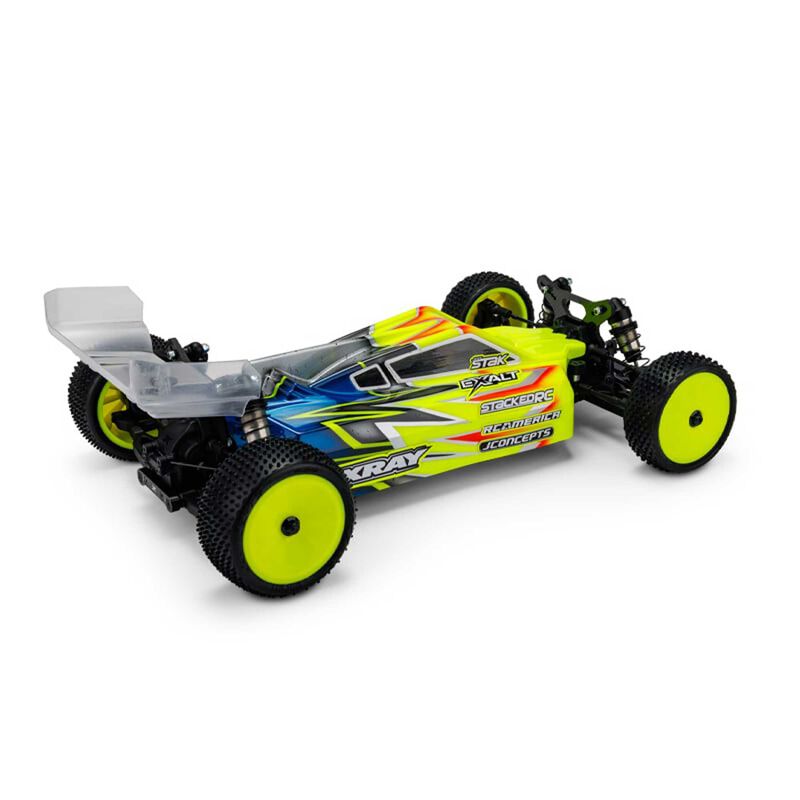 1/10 P2 2024 XRAY XB4 Polycarbonate Body w/ Carpet, Turf, & Dirt Wing (Lightweight)