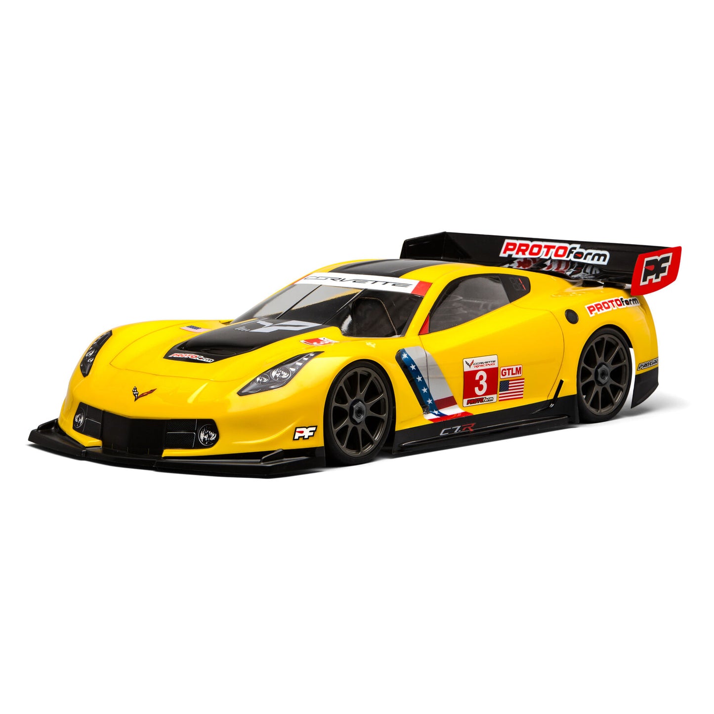 1/8 Chevrolet Corvette C7.R Clear Body:GT,Long WB