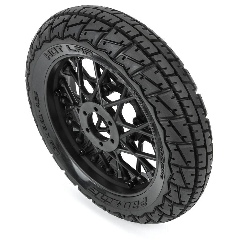 1/4 Hot Lap MX S3 Front Tire MTD Black Supermoto Wheel: Promoto-MX