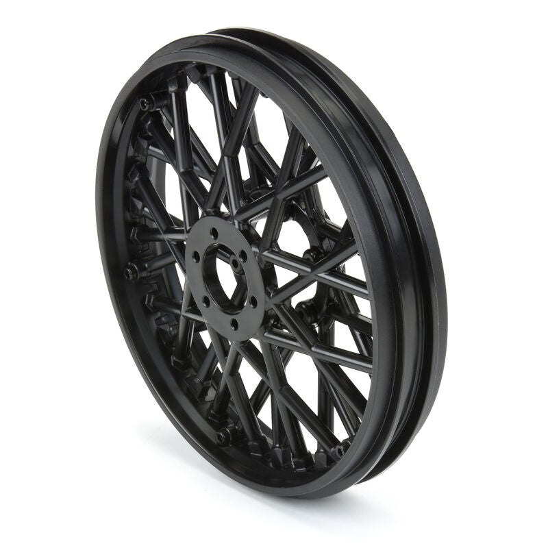 1/4 Bullyspoke V2 Bead Front Wheel Black: Promoto-MX