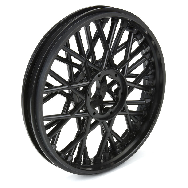 1/4 Bullyspoke V2 Bead Front Wheel Black: Promoto-MX