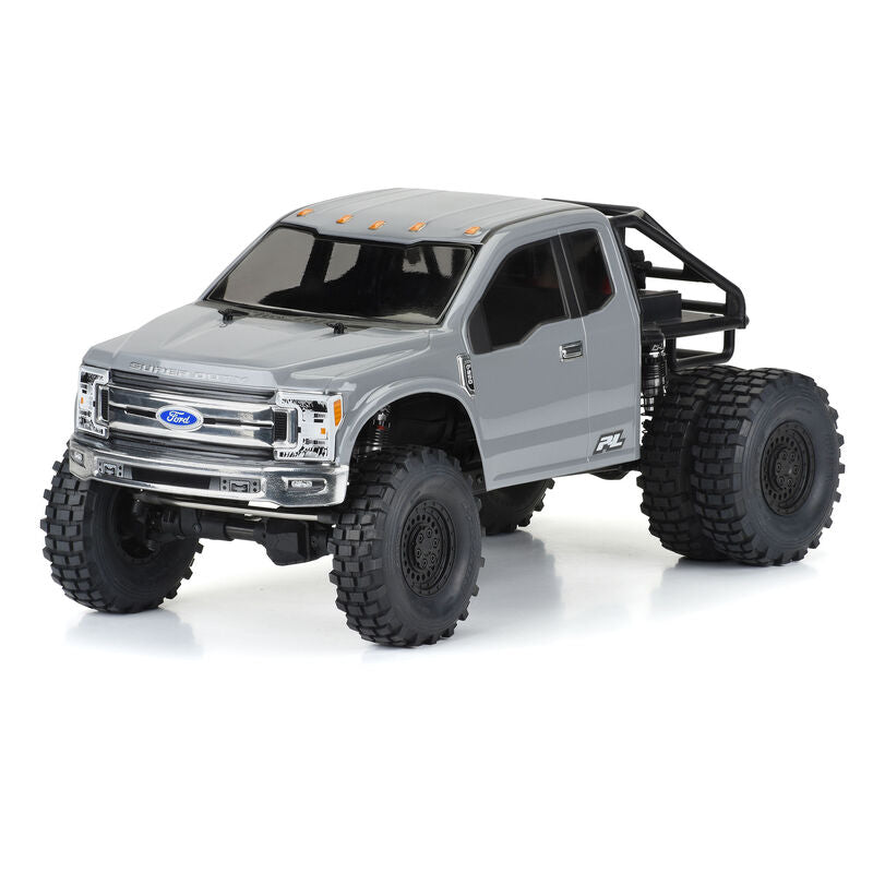 1/10 2017 Ford F-250 Super Duty Cab-Only Clear Body 12.3" WB Crawler