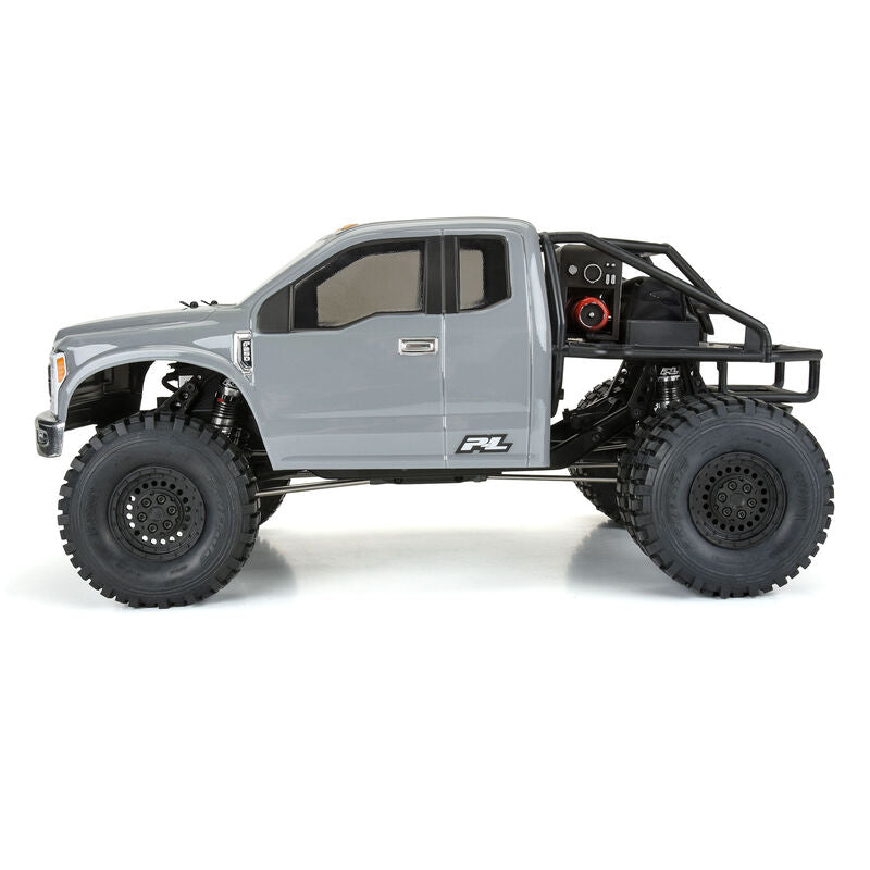 1/10 2017 Ford F-250 Super Duty Cab-Only Clear Body 12.3" WB Crawler