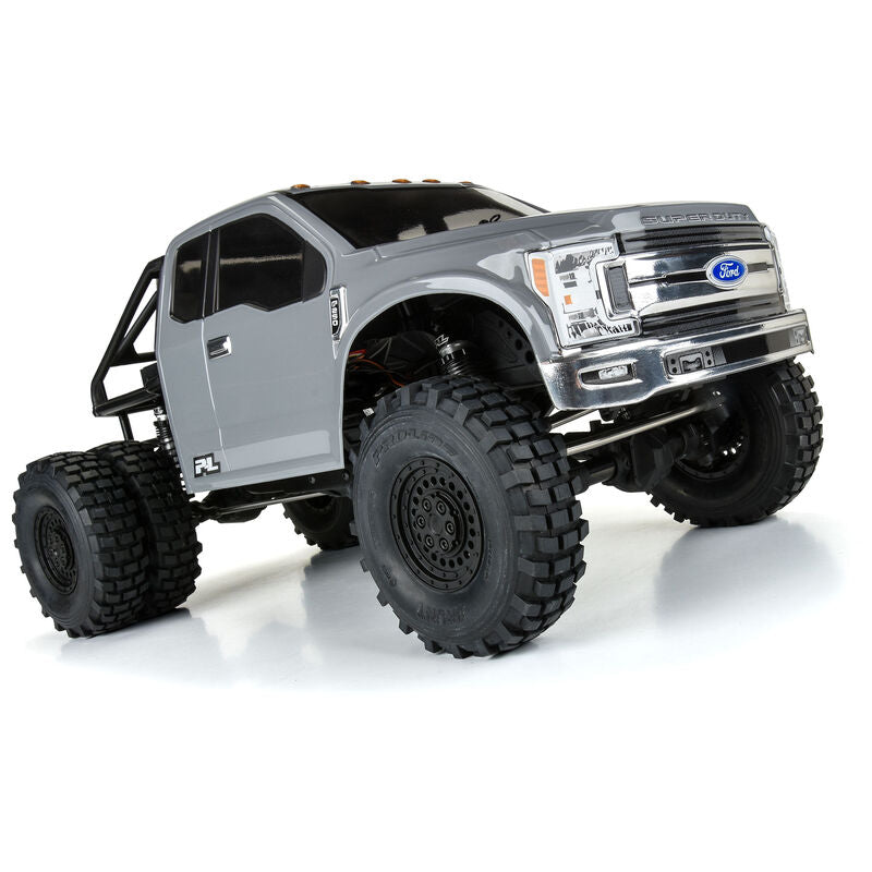 1/10 2017 Ford F-250 Super Duty Cab-Only Clear Body 12.3" WB Crawler