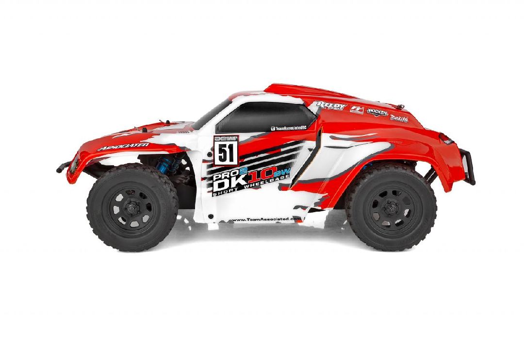 Team Associated Pro2 DK10SW Dakar Buggy RTR, LiPo Combo Red/Wht