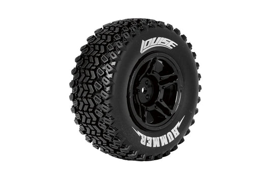 Louise Tires & Wheels 1/10 SC-Hummer Rear Soft Black Hex 12mm (2)