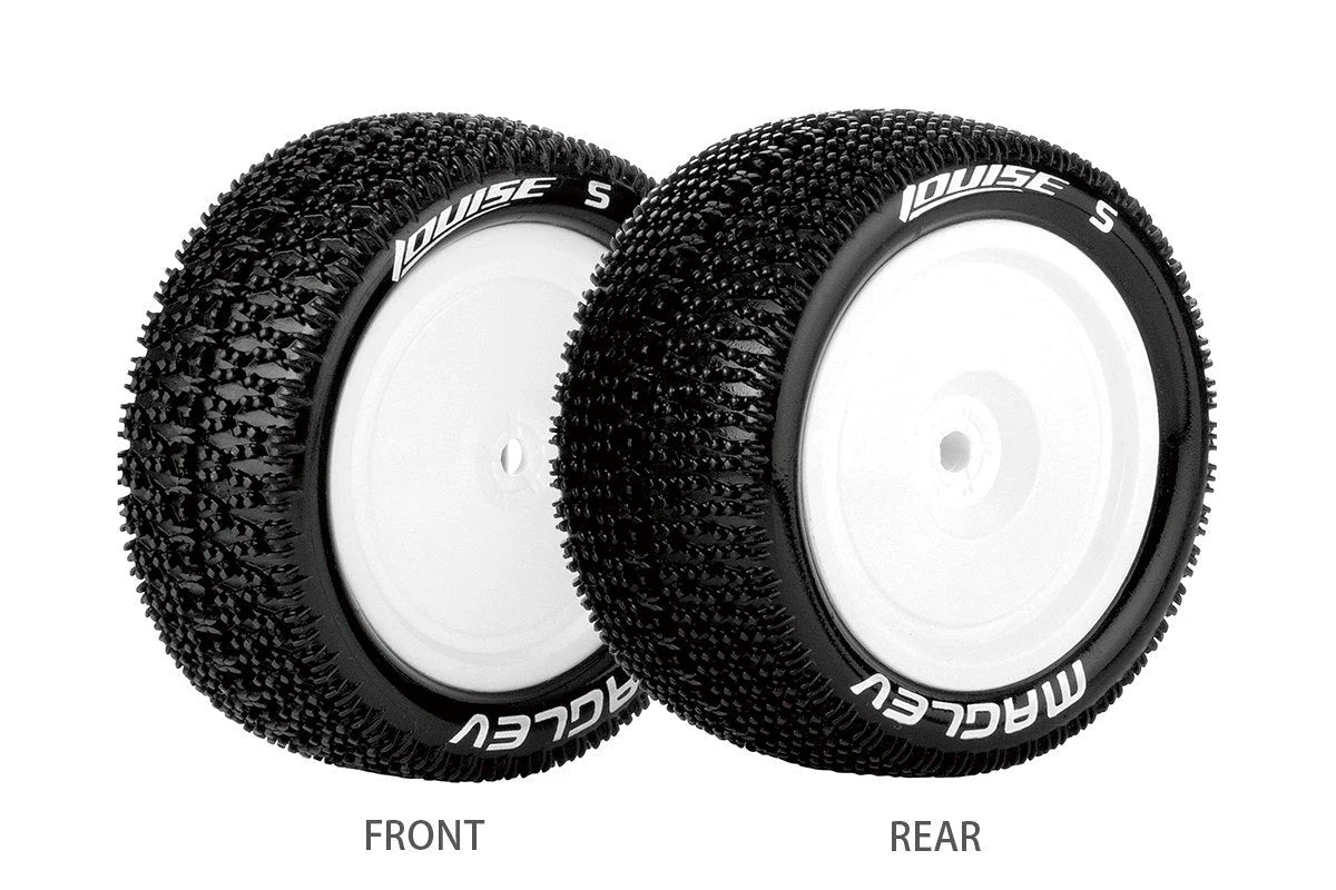 Louise Tires & Wheels 1/10 E-MAGLEV 4WD/Front Soft White 12mm (2)