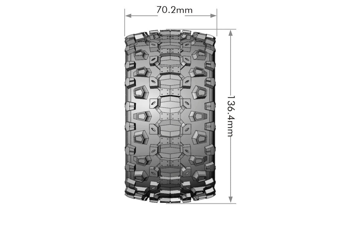 Louise Tires & Wheels MT-UPHILL Maxx Soft Black Chrome Belted (MFT) (2)