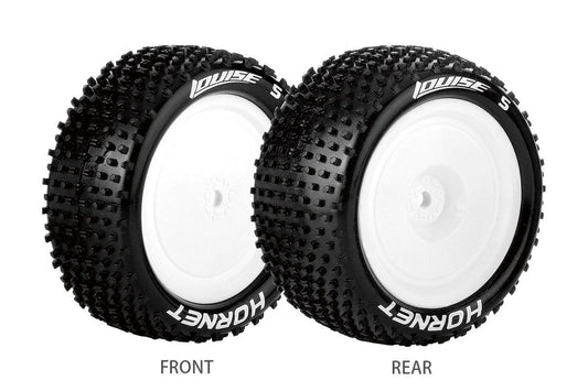 Louise Tires & Wheels 1/10 E-HORNET 4WD/REAR Soft White 12mm (2)