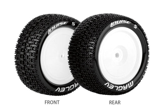 Louise Tires & Wheels 1/10 E-MAGLEV Rear Soft White 12mm (2)