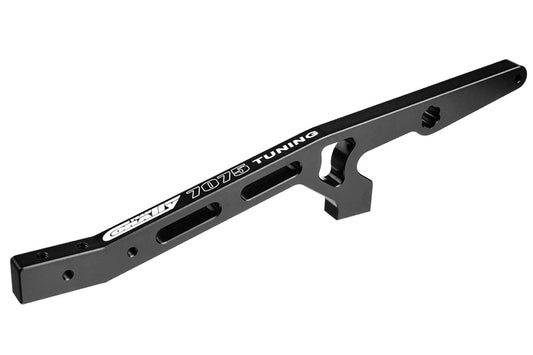 Chassis Brace V2 - Rear - Swiss Made 7075 T6 - Hard Anodized - Black