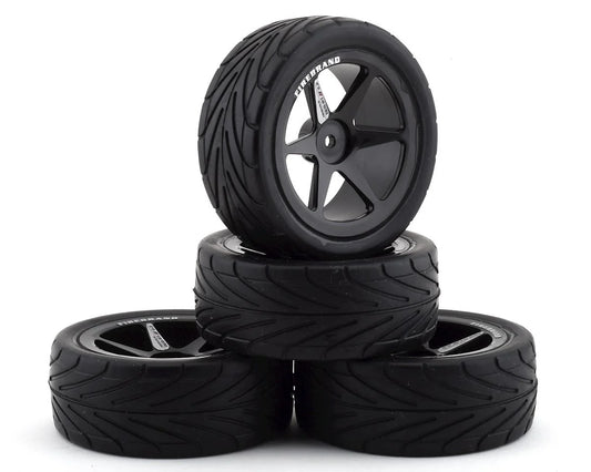 Firebrand RC Neo RT 2.2 Pre-Mounted On-Road Tires (4) (Black) w/Scorpion Wheels & 12mm Hex