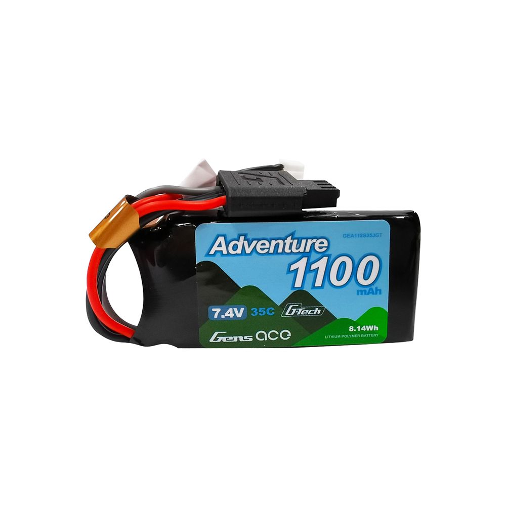 Gens Ace G-Tech Adventure 1100mAh 2S1P 7.4V 35C Lipo w/JST-PHR