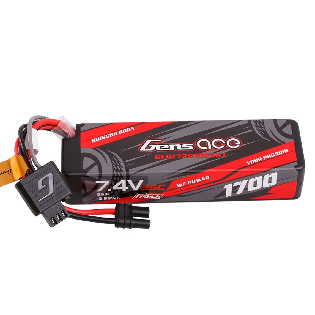 Gens Ace G-Tech 1700mAh, 2S1P 7.4V 35C LiPo Hard Case for GROM