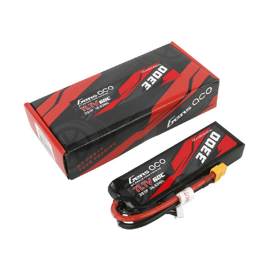 Gens Ace G-Tech 3300mAh 3S 11.1V 60C Lipo Battery Pack w/ XT60