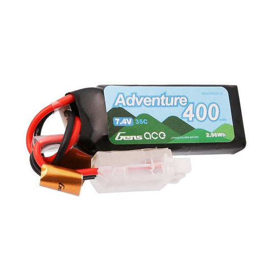 Gens Ace Adventure 400mAh 2S1P 7.4V 35C LiPo JST-PHR-2P Plug