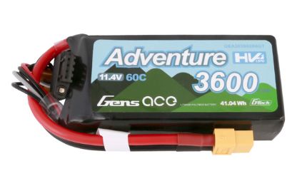 Gens Ace G-Tech 3600mAh 3S 11.4V 60C LiPo XT60 Plug