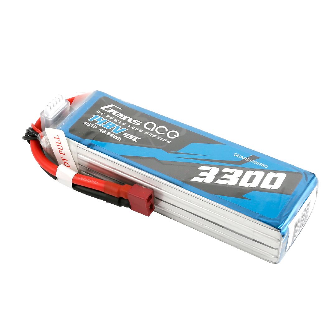 Gens Ace 3300mAh 11.1V 50C 3S1P LiPo Battery Pack with XT60 Plug