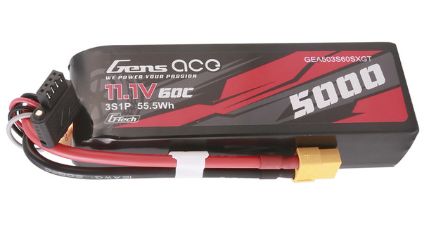 Gens Ace G-Tech 5000mAh 3S 11.1V 60C LiPo XT60 Plug