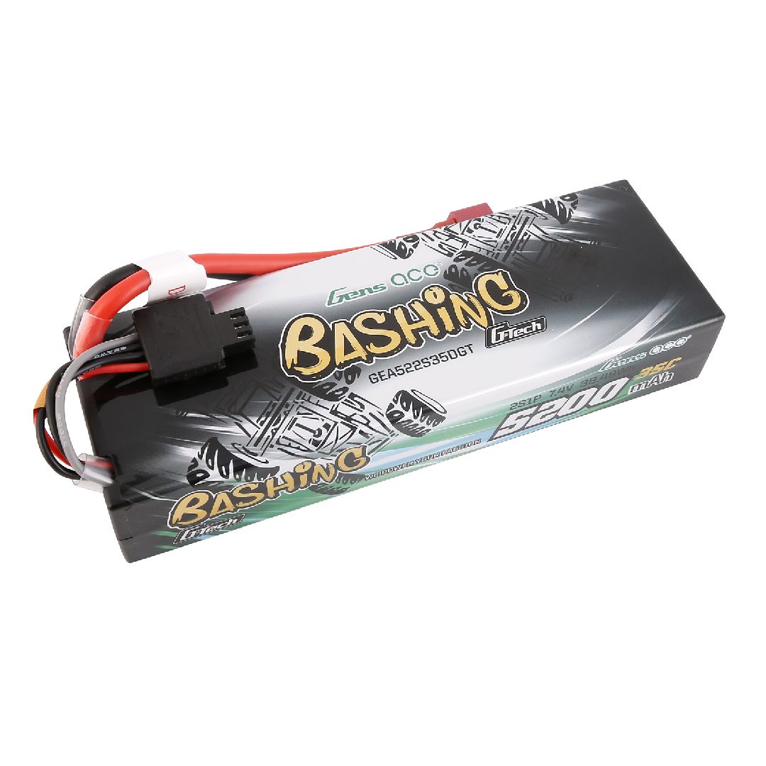 Gens Ace G-Tech Bashing 5200mAh 2S1P 7.4V 35C LiPo Deans Plug