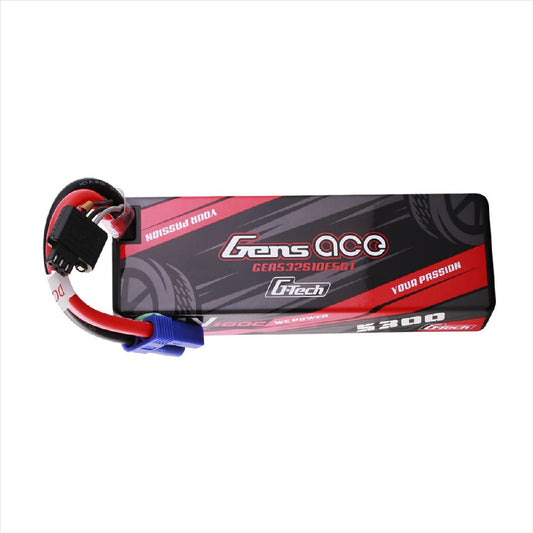 Gens Ace G-Tech 5300mAh 2S 7.4V 100C HardCase Lipo w/ EC5 Plug