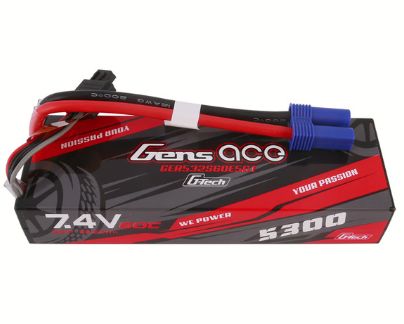 Gens Ace G-Tech 5300mAh 2S 7.4V 60C LiPo EC5 Plug