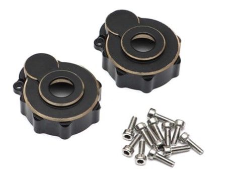 Hobby Details Brass Portal Drive Housing-Black for Traxxas TRX-4 (2)