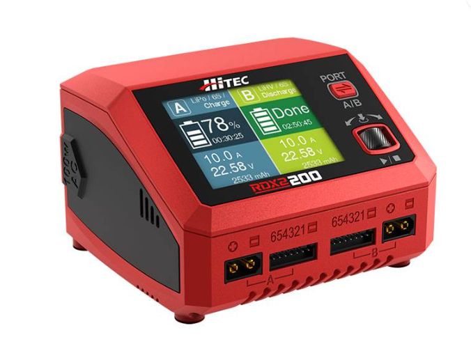 Hitec RDX1 200 - One Port 200W DC 100W AC Battery Charger