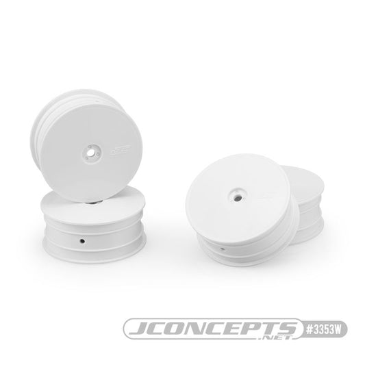 JConcepts Mono - TLR 22 4.0 / 5.0, 2.2" Front Wheel - White (4)