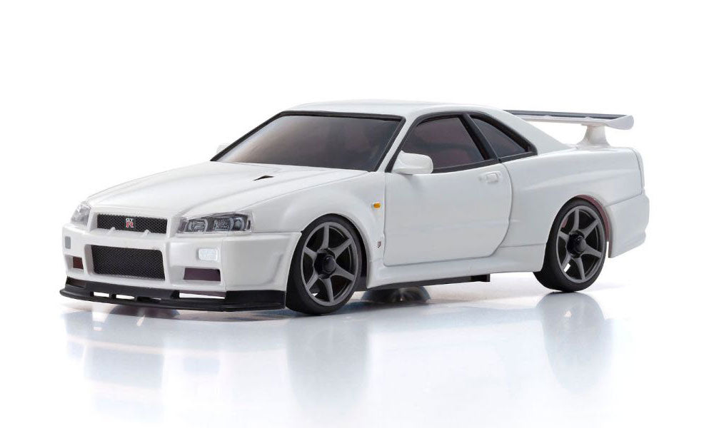 MINI-Z AWD MA-020 Series Readyset Nissan Skyline GT-R V.spec II Nur (R34) White