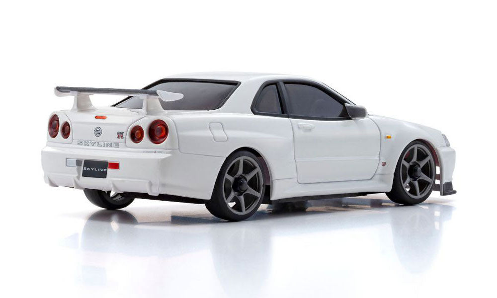 MINI-Z AWD MA-020 Series Readyset Nissan Skyline GT-R V.spec II Nur (R34) White