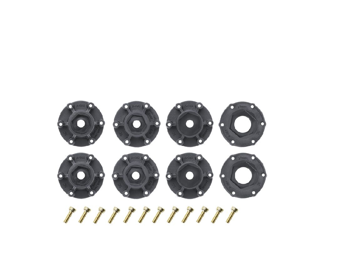 Louise R/C SC-Rock 2.2/3.0" - 12,14,17mm Rem Hex Blk Wheels(2)