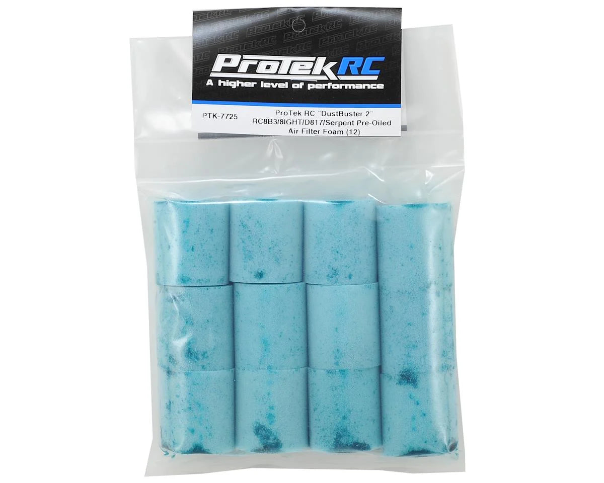 ProTek RC "DustBuster 2" TLR Style Pre-Oiled Air Filter Foam (12)