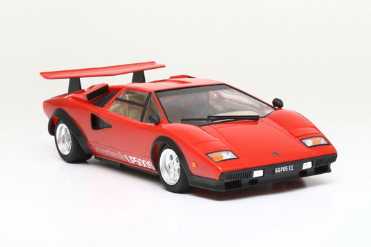 Lamborghini Countach LP500S 1/24 Plastic Model Kit, w/ Red Body