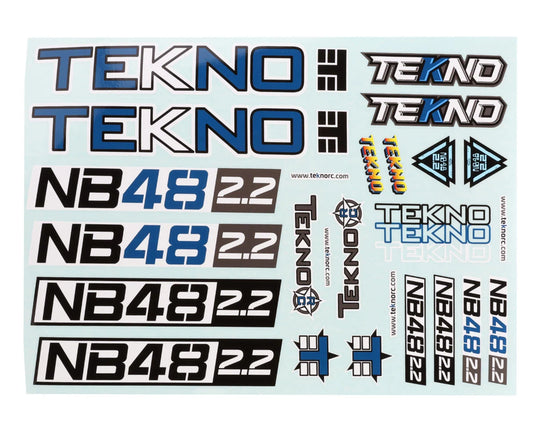 Tekno RC NB48 2.2 Decal Sheet